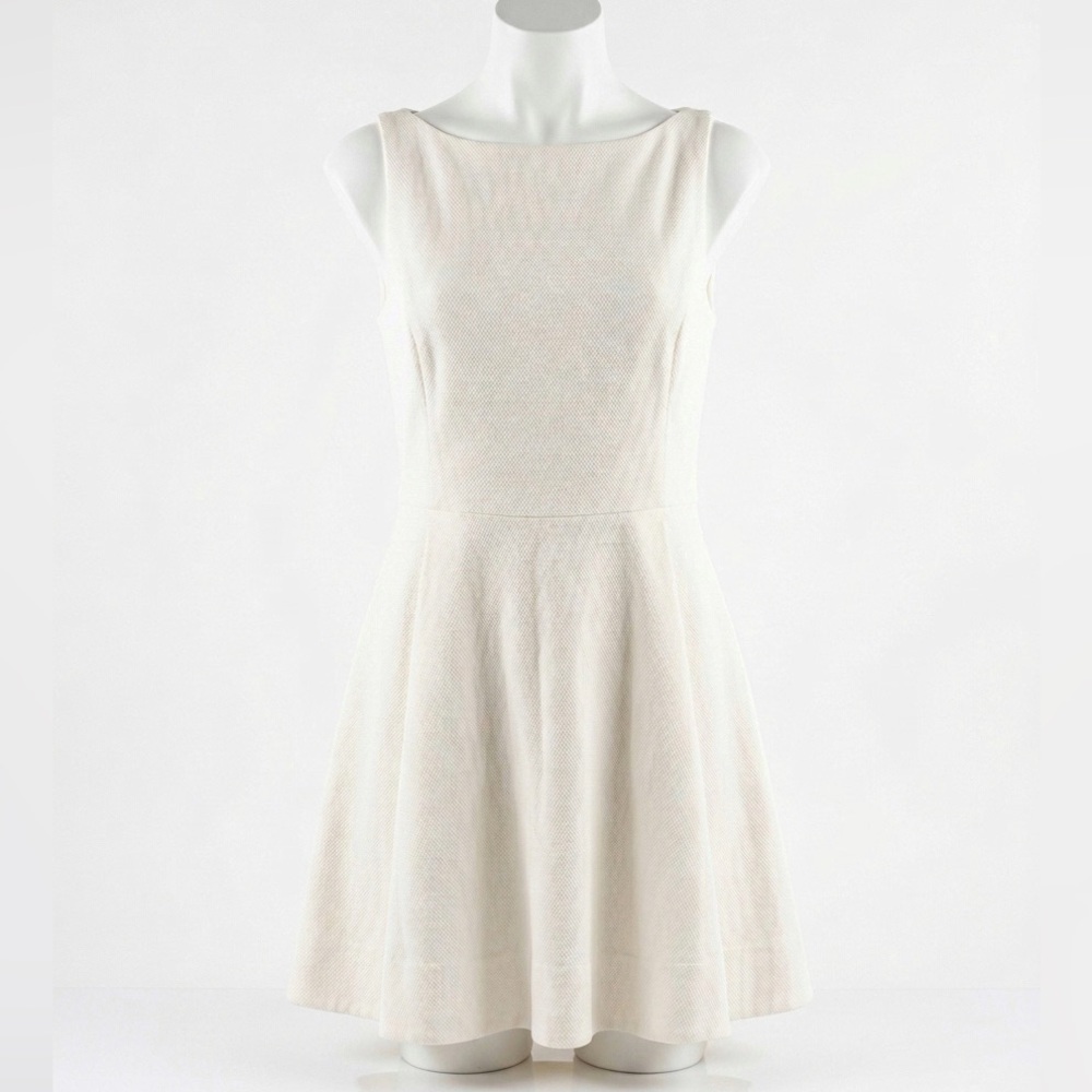 Polo Ralph Lauren Cream White Heavyweight Cotton Textured Dress Spring Shower